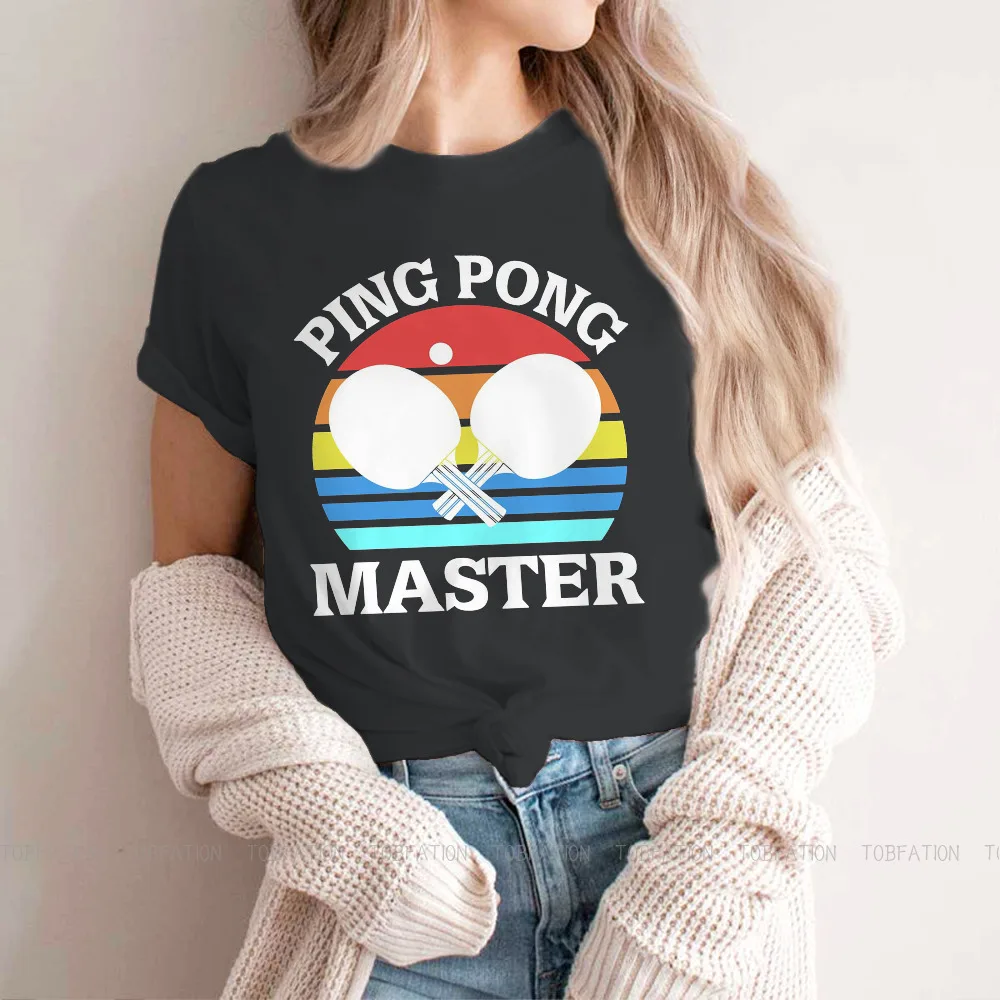 

Table Tennis Round Collar TShirt Table Tennis Fabric Classic T Shirt Woman Tops New Design Fluffy Hot Sale