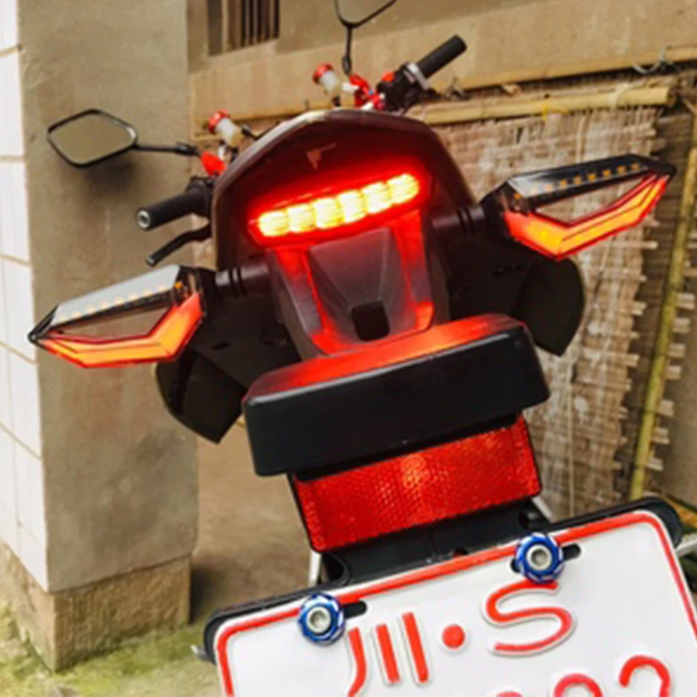 High quality 1 pair universal LED motorcycle tail light turn indicator For DUCATI Monster 696 796 695 659 400 620 1100/S |