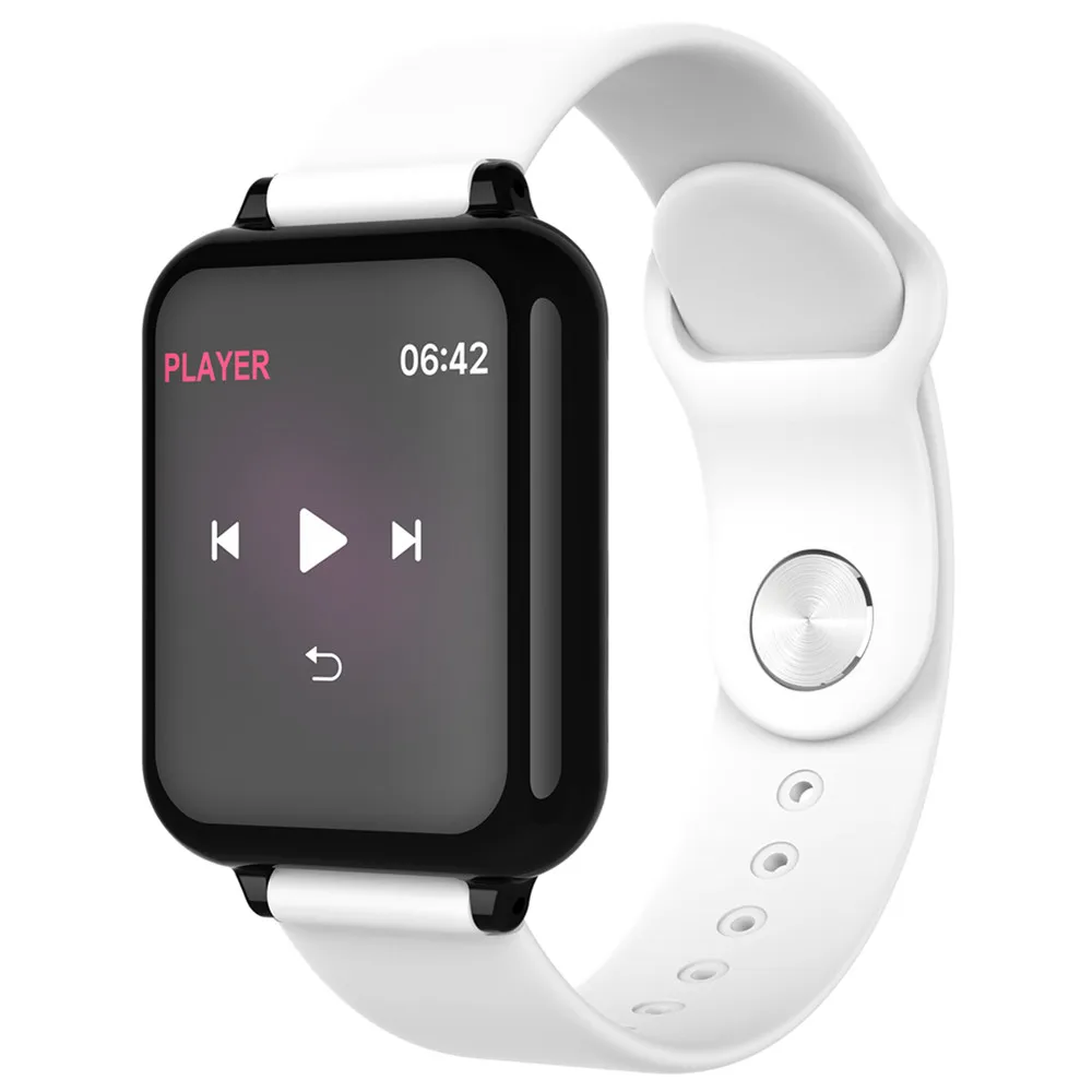 696, умные часы для мужчин, для Apple Watch, для женщин, сердечный ритм, кровяное давление, фитнес-браслет, Bluetooth, для мужчин, Тал, ремешок, несколько ремешков, подарок - Цвет: B57 White Color
