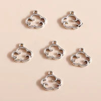 30pcslot 1513mm hollow antique silver color mini cloud charms diy fit necklaces pendants earrings handmade jewelry accessories