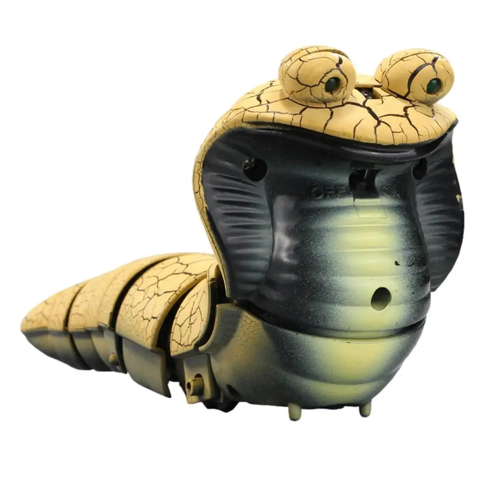 

RC Snake Toy For Cats Remote Control Snake Realistic RC Snake Toy With Glowing Eyes And Swinging Tail Perfect Toy For Cats To Pl