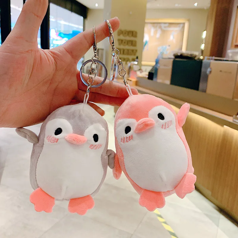 

12CM penguin plush toy doll doll keychain cute school bag pendant doll bag backpack small ornament