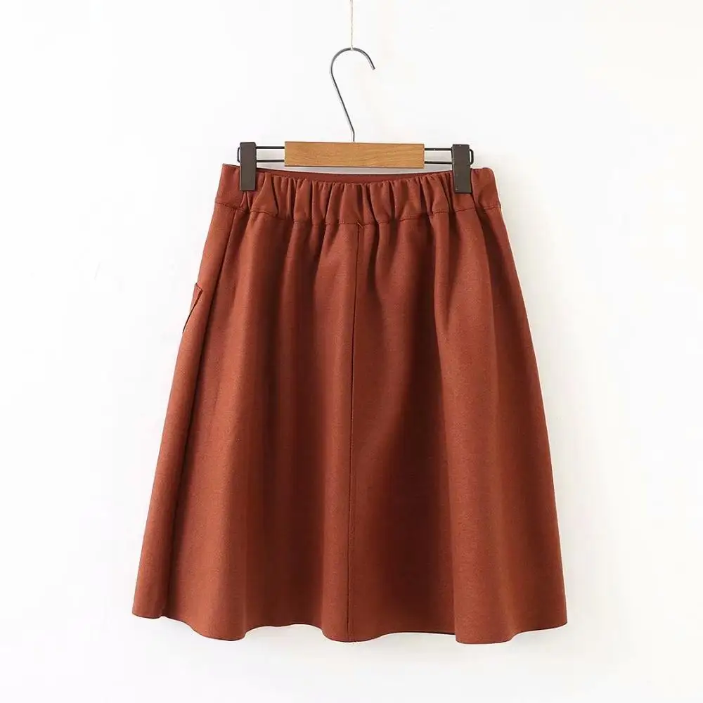 Весенняя Повседневная трапециевидная юбка K73 4XL Женская одежда оверсайз Модные