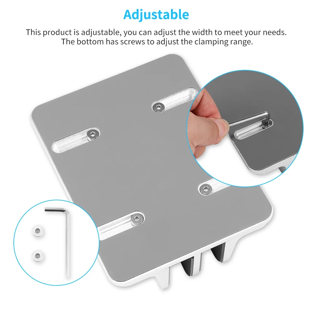 Алюминиевый Сплав регулируемая вертикальная подставка для ноутбука книжная