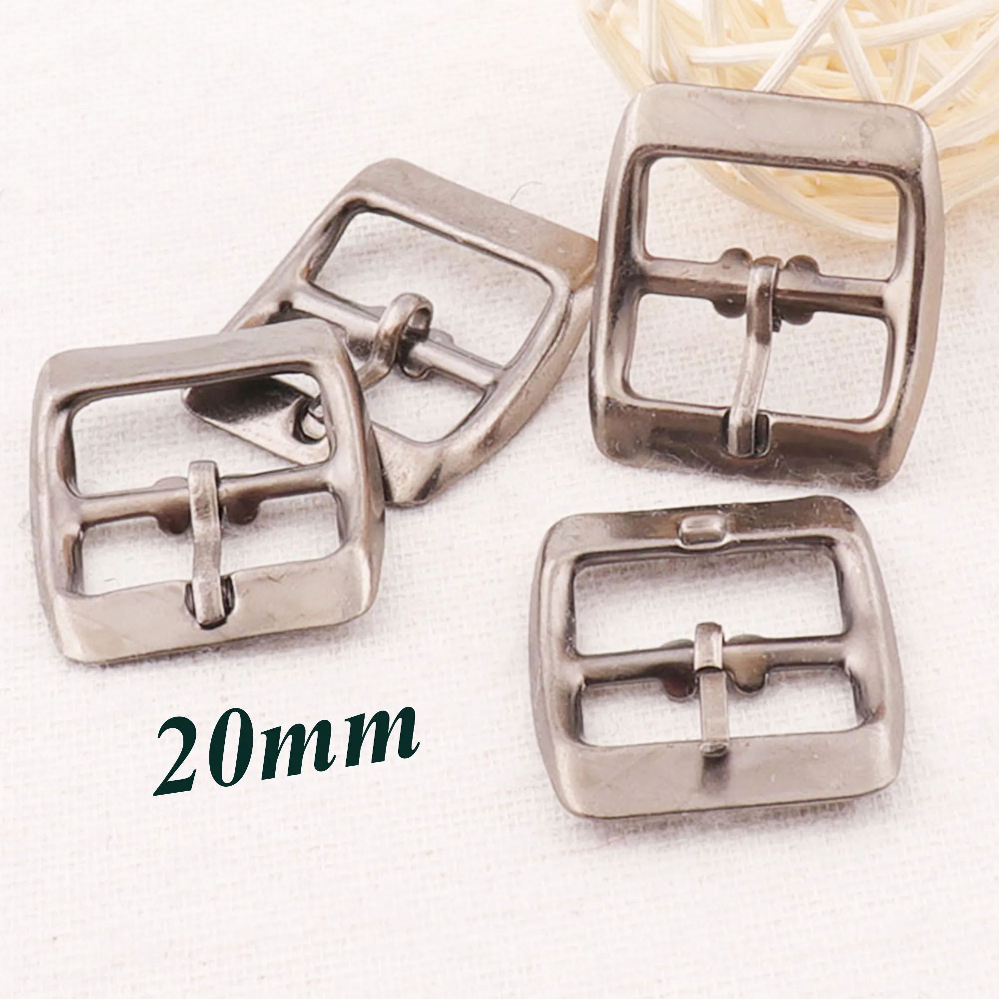 40 шт. стальные серые застежки-пряжки для ремня квадратные центральный бар пряжки