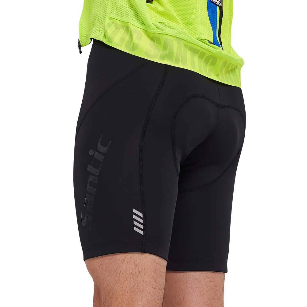 

Santic Bicycle Shorts Shockproof Coolmax 4D Pad Bike Underwear Pants Breathable Reflective Anti-pilling MTB Road Cycling Shorts