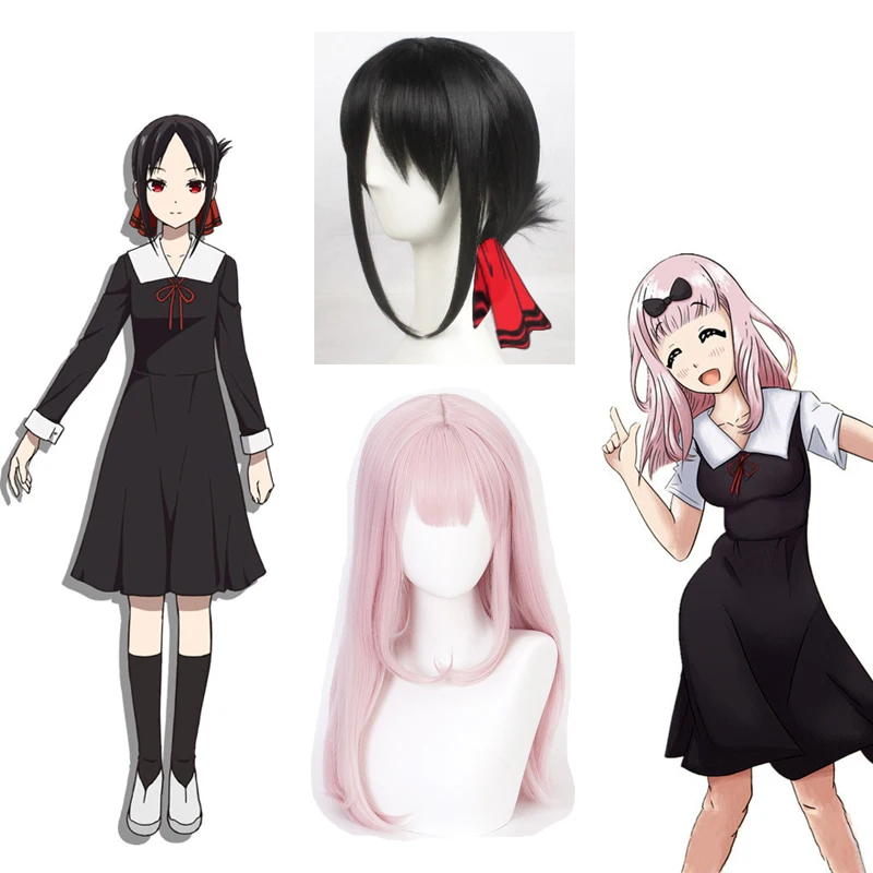 

Парик для косплея аниме Kaguya-sama: Love is War, костюм для косплея Кагуя Чика, японская школьная форма, женское летнее платье и парики