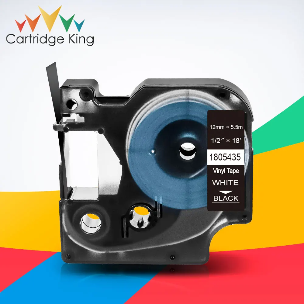 

18443 18431 18444 Compatible DYMO Rhino IND Vinyl Label 1805435 18432 for Dymo Label Maker Rhino 4200,5000,5200 9/12mm Printer