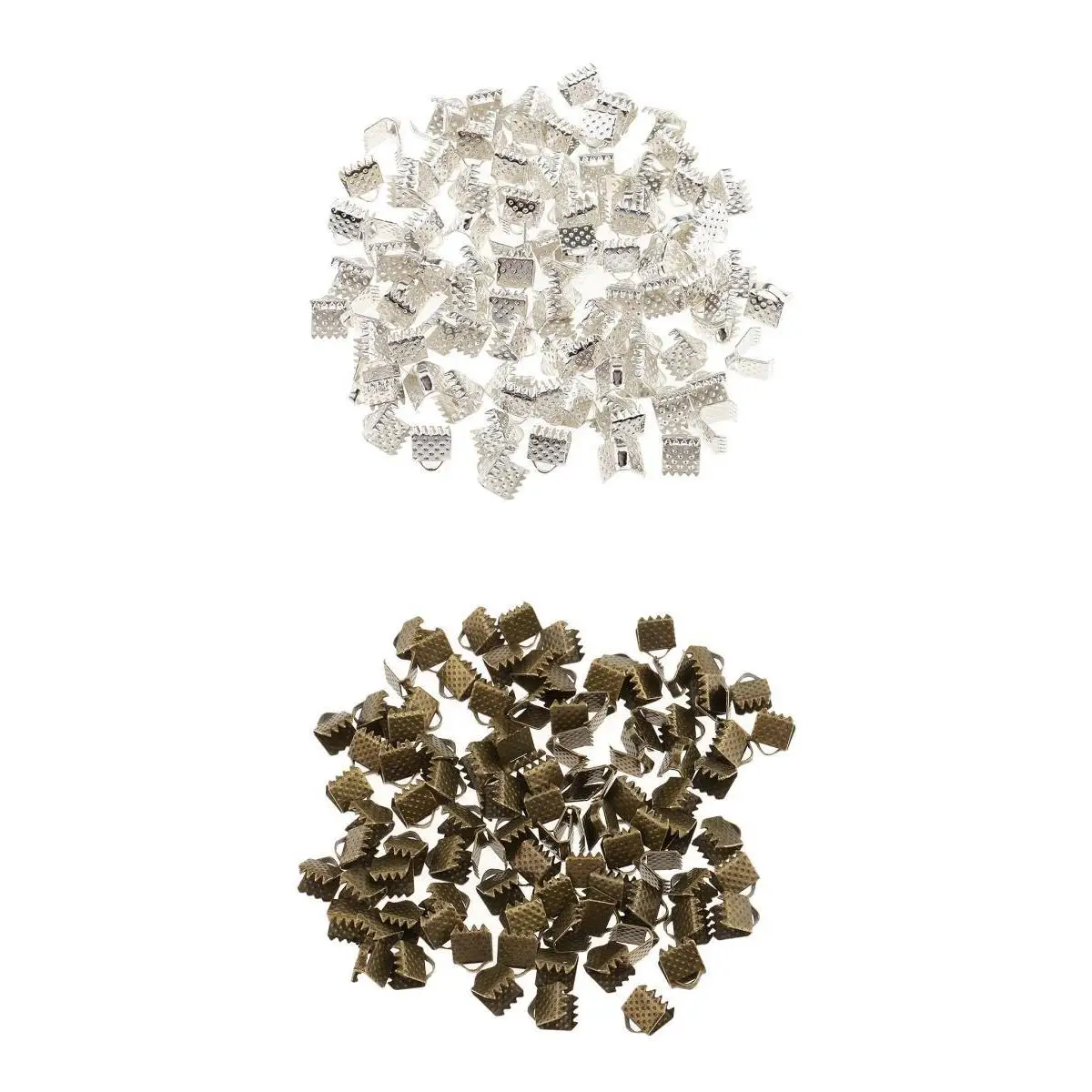 Обжимные застежки для ожерелья сделай сам 200 шт. фурнитура изготовления чокеров