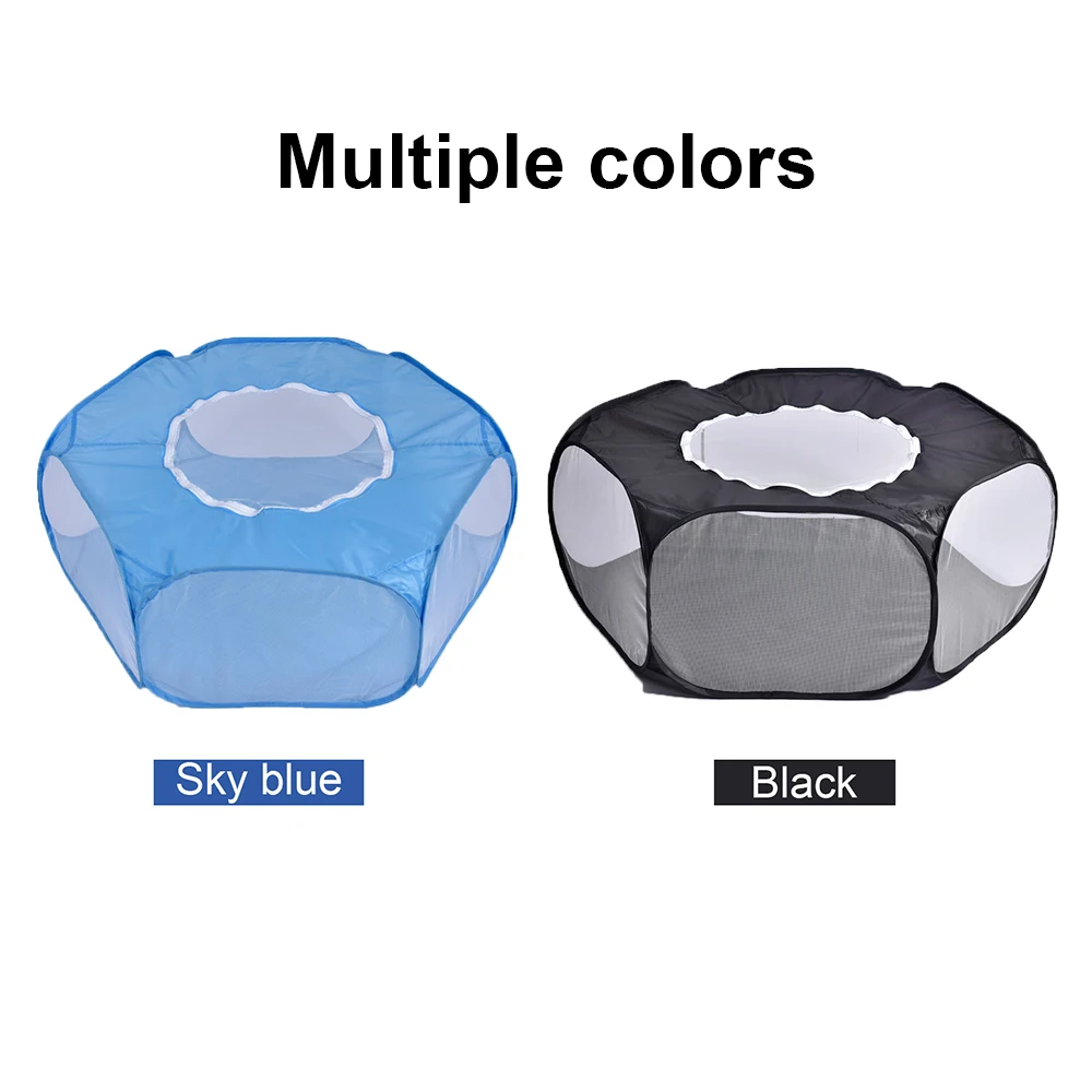 Portable Folding Pet tent Dog House Cage Cat Tent Playpen Puppy Kennel Easy Operation Octagon Fence | Дом и сад