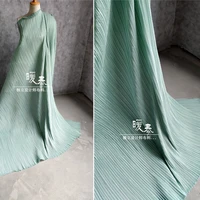 pleated fabric light green miyake folds diy patchwork background art painting wedding decor pants dress clothes designer fabric