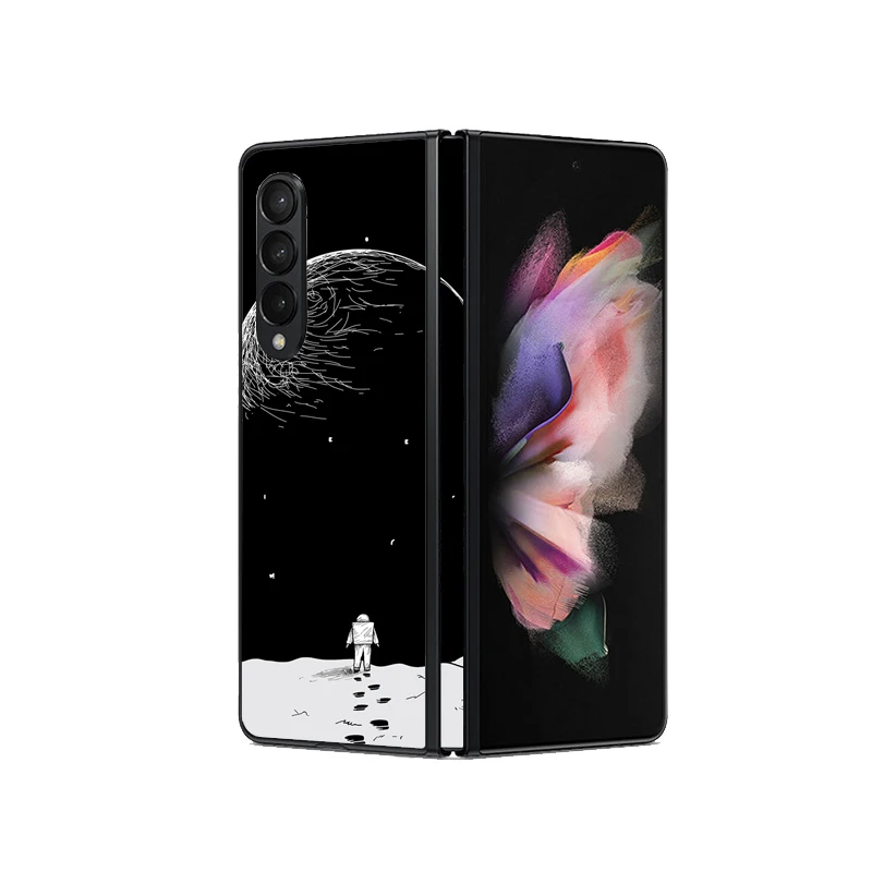 Цветная 3D наклейка на телефон с защитой от царапин для SAMSUNG Galaxy Z складная задняя