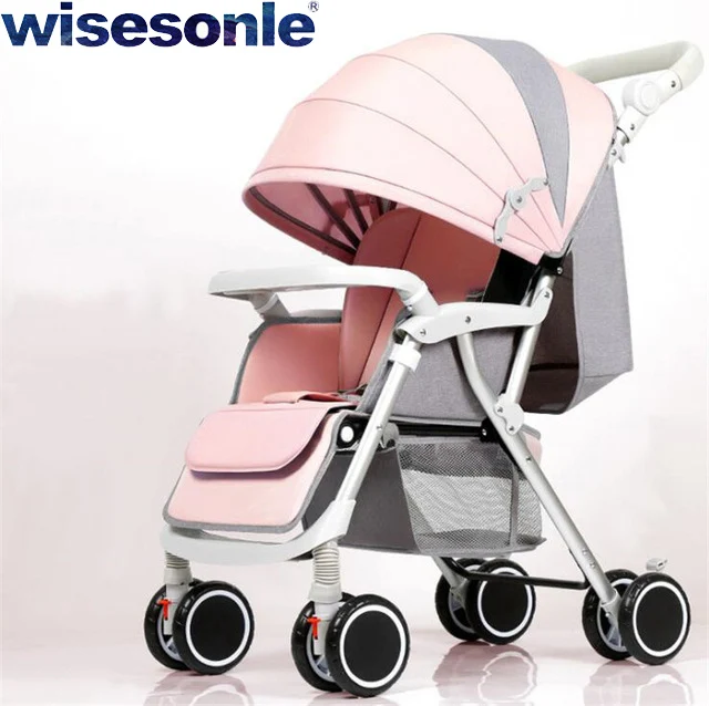 Wisesonle коляска детская Легкая коляска коляска в самолет Коляска с двусторонним движением - Цвет: ZX-01