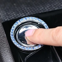 universal decor accessory interior rhinestone car start button knob ring auto accessory