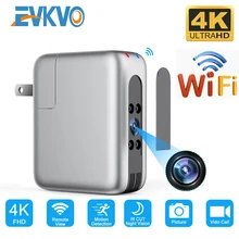 Mini WiFi Plug Camera USB Charger 166 Wide Lens 4K FHD Wireless IP Camcorder Night Vision Security Video Recorder Monitor Motion