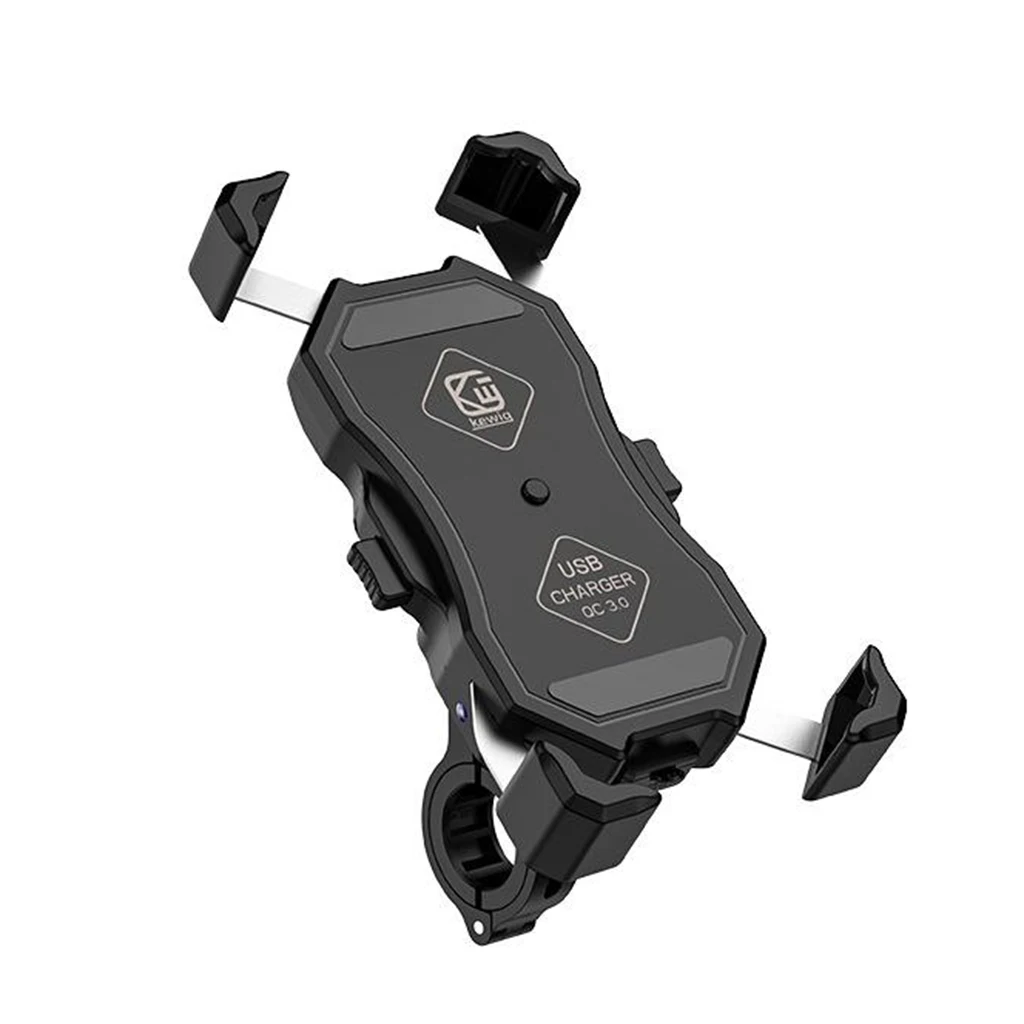 

Motorcycle USB Wireless Charger Holder Waterproof Mirror Cell Phone Mount Stand