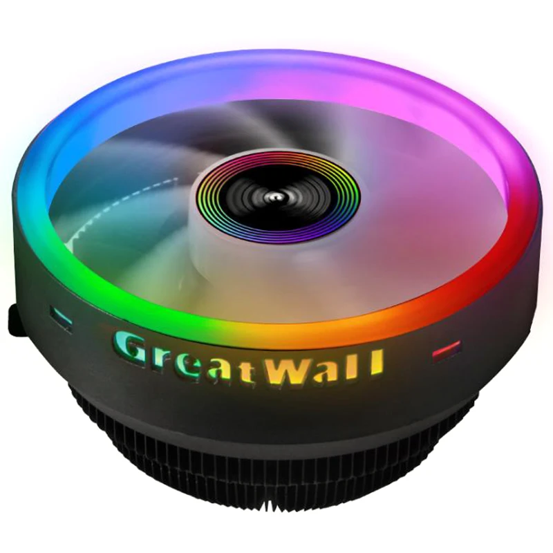Great Wall Pro CPU кулер RGB компьютерный радиатор 12 В светодиодный для ПК 120 мм LGA 1151 AMD AM3 FM2