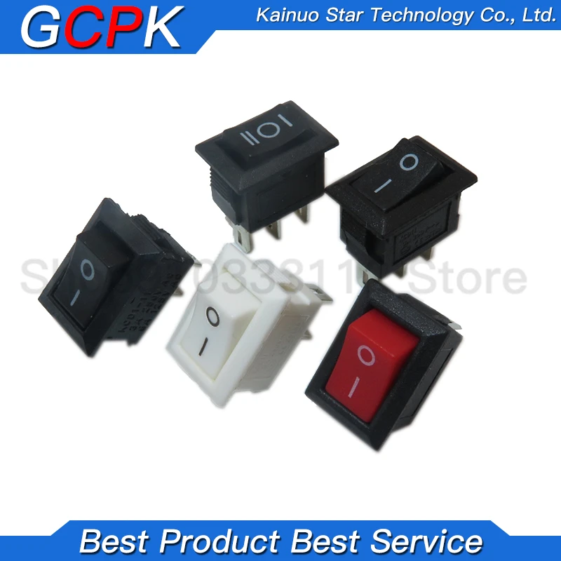 10 шт. кнопочный переключатель 10x15mm SPST 2Pin 3pin 3A 250V KCD11 оснастки в включения