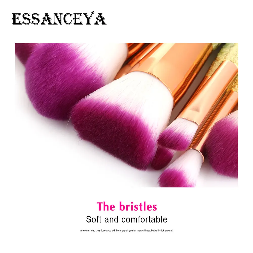 ESSANCEYA 6/10 шт. набор кистей для макияжа Русалочки тональный порошок смешивания