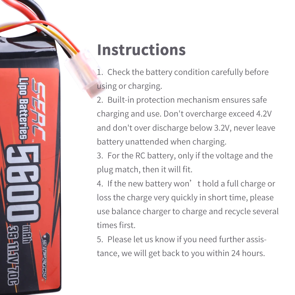 аккумулятор lipo sunpadow 111 в 3s 5600 мач 70c с ра