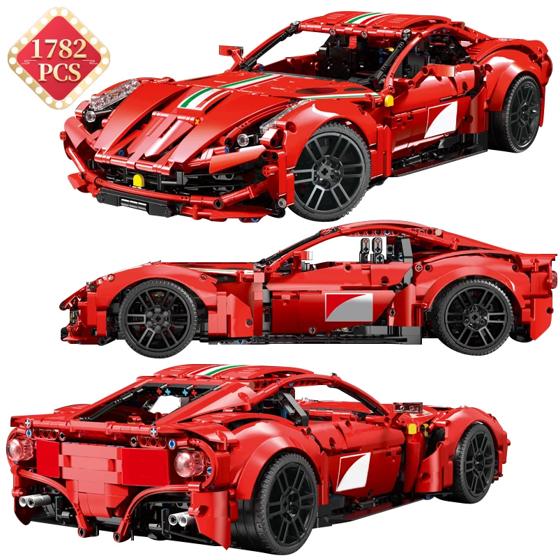 Технические создатель известного супер Скорость автомобиль строительные блоки