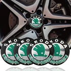 Наклейка на эмблему для Skoda Octavia Rapid Kodiaq Karoq Superb Fabia Kamiq VisionS Yeti Superb, 4 шт., 56 мм