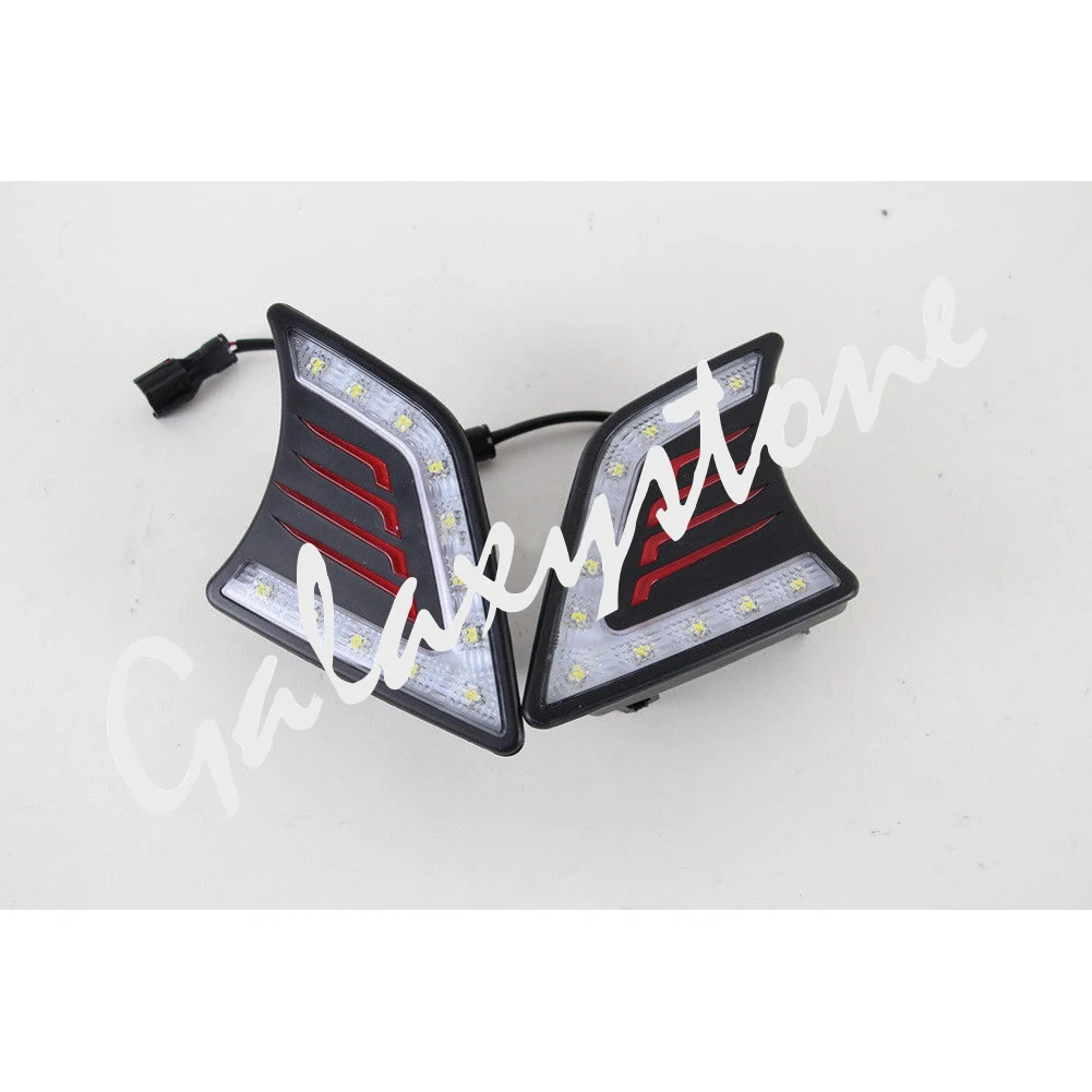 2x белые светодиодные дневные ходовые огни DRL Противотуманные фары для Toyota Hilux Vigo