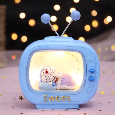 Светодиодный ночник Doraemon из смолы игрушка для детей детская прикроватная лампа