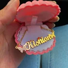 подвеска бабочка цепочка с бабочками цепочки на шею ожерелье бабочки Ожерелье с именной табличкой на заказ, искусственное ожерелье с бабочками из 18-каратного золота и цепочкой из нержавеющей стали, подарок для женщин