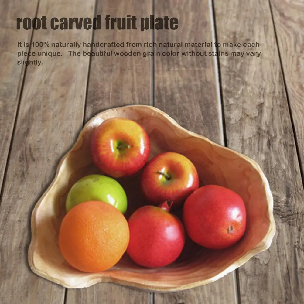 Инновационная резьба по корню для домашнего хранения фруктовая тарелка