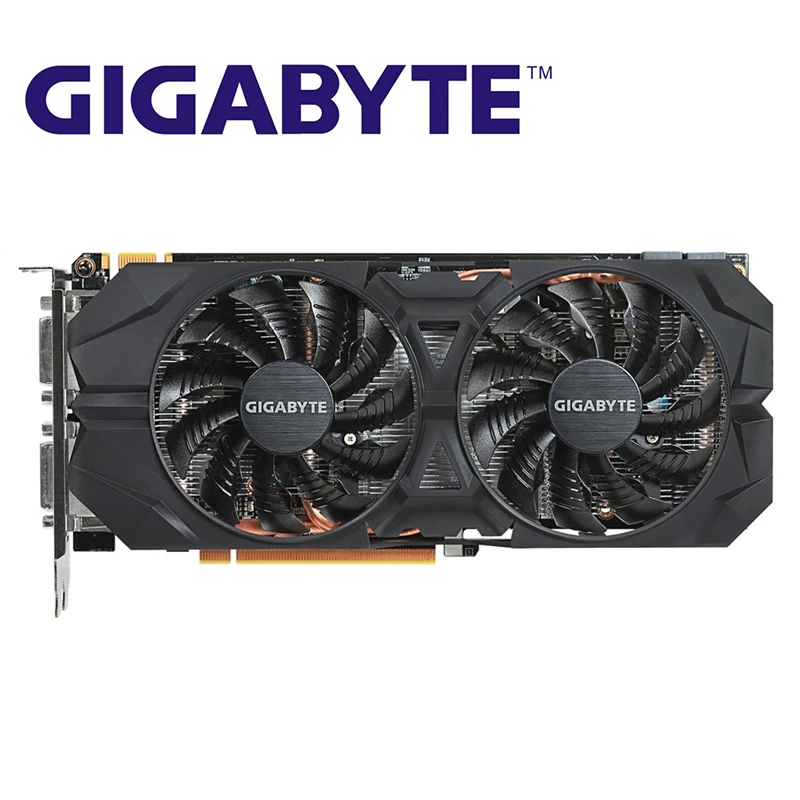 Видеокарта GIGABYTE GTX 960 2 Гб 128 бит GDDR5 2GD5 видеокарта для nVIDIA Geforce б/у карты Hdmi