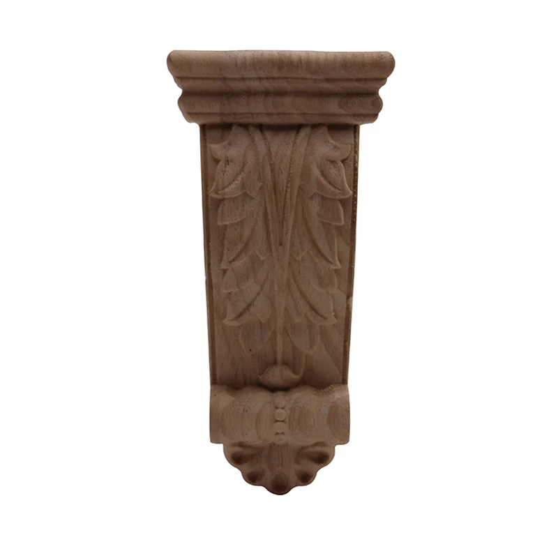 

Wood Carving Stigma Wood Decal Wood Applique Onlay Carved Antique Retro Crown Large Furniture Furniture Decoration Accessories