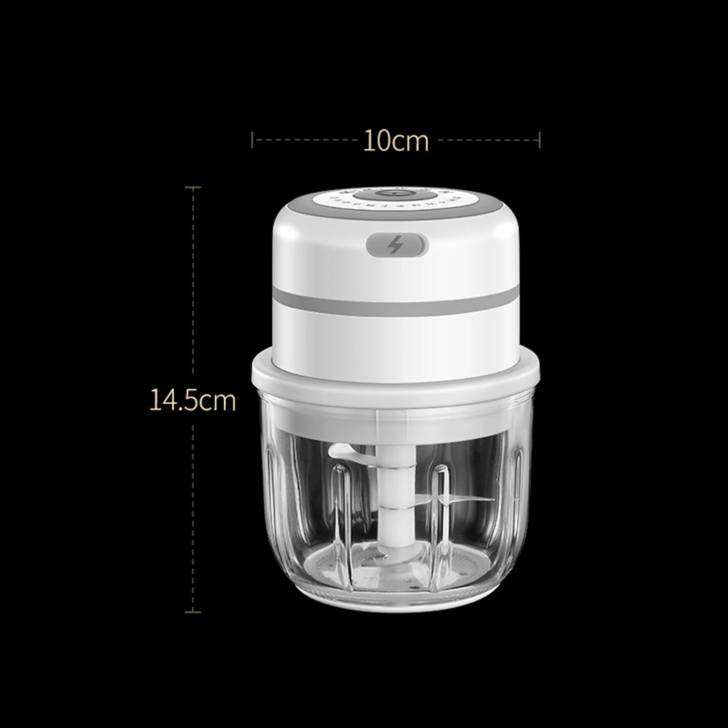 

Electric Mini Garlic Chopper Food Slicer Portable Garlic Grinder Blender Food Processor For Pepper Chili Vegetable Nuts Meat