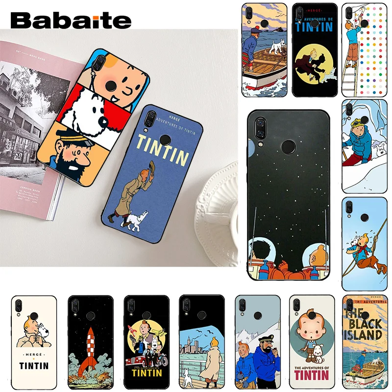 Babaite Приключения Тинтин чехол для телефона Xiaomi Redmi8 4X 6A 9 Go Redmi 5 5Plus Note8T Note8Pro|Бамперы|