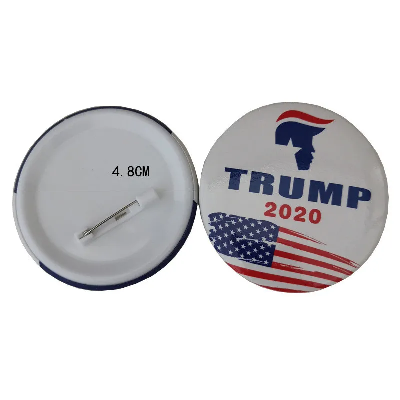 Дональд Трамп 2020 значок звёздный пропуск билетов крутой покер брошь пальто