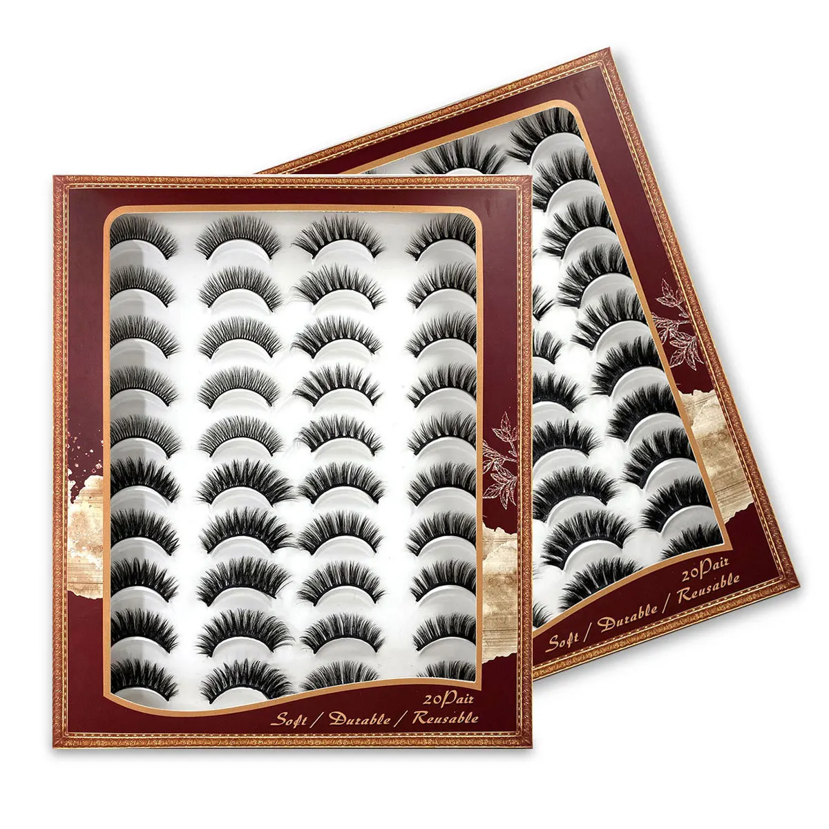 

20 Pairs 3D Dramatic Mink Lashes Mixed Mink False Eyelash Packaging wholesale in bulk,Messy Fluffy Long Faux Cils,Lashes Pack