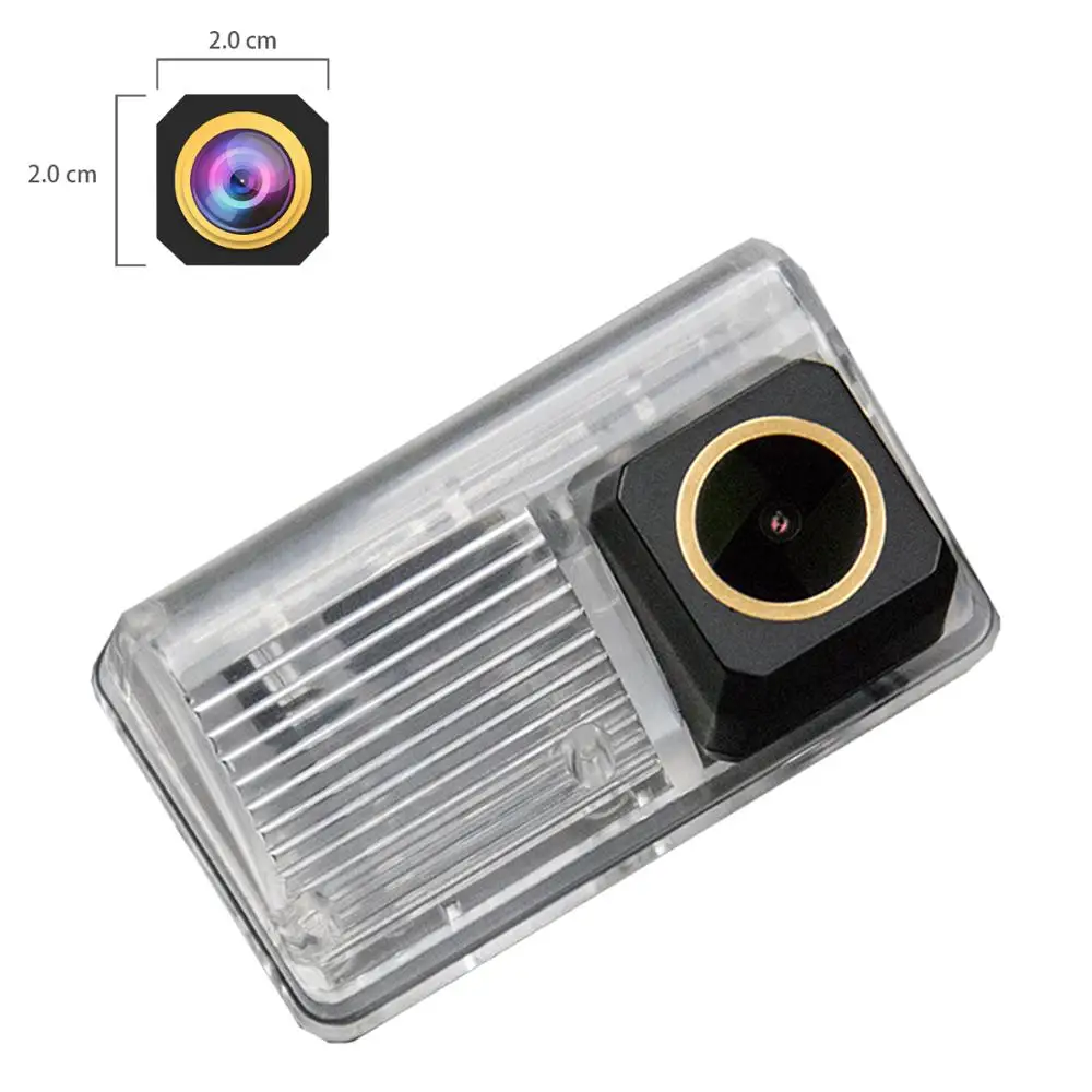 Misayaee Золотой HD камера заднего вида Обратный Камера пластина светильник для