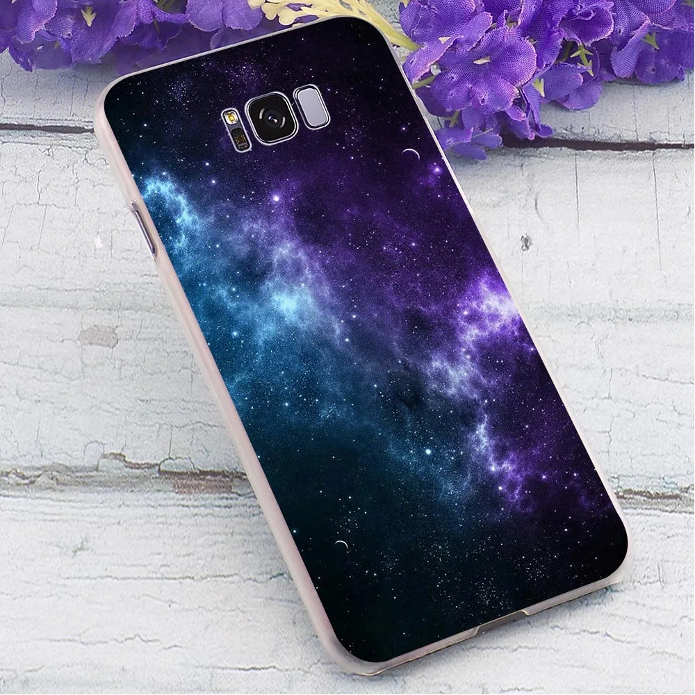 Phone Cover For Samsung S7 Edge Purple Space Star Case Note 8 9 M10/M20/M30 Galaxy S6/S7 S8/S9/S10 Plus S10e Hard | Мобильные