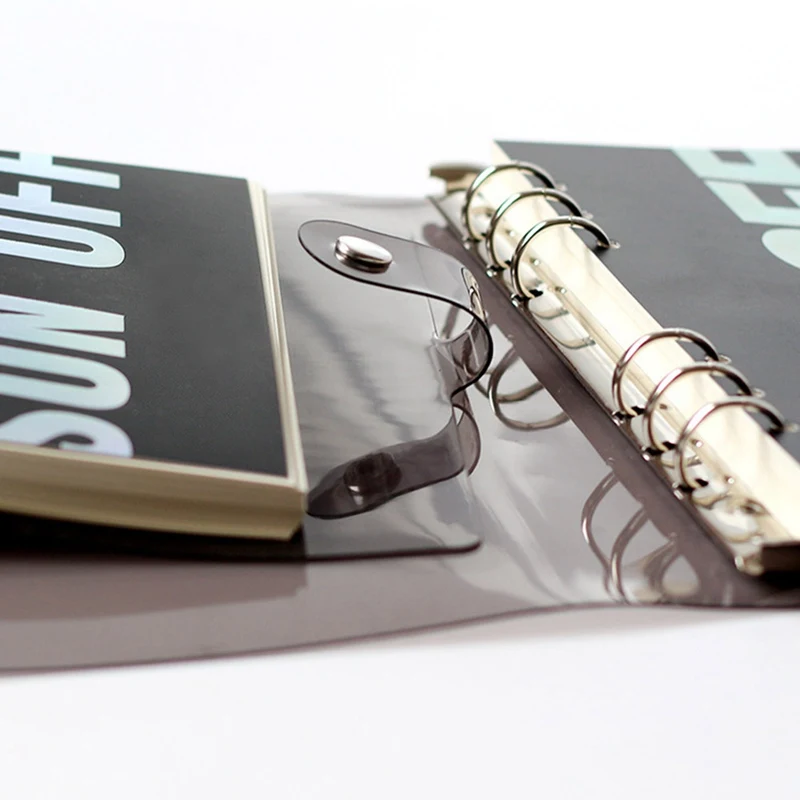 Прозрачный 6 отверстий связующий дневник планировщик Обложка A5 A6 спираль