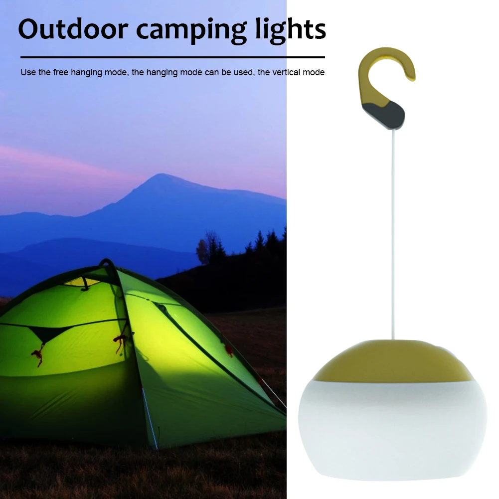 

Светодиодный фонарь для кемпинга и пешего туризма с USB-зарядкой, портативный подвесной аварийный светильник, уличное освещение для палатки,...