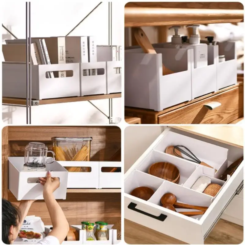 

Sundry storage basket student desktop snack storage box plastic cosmetic storage box household kitchen sorting box makeup box