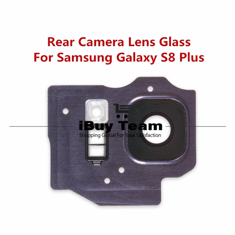 Для samsung Galaxy S8 Plus задний тыловой объектив камеры стекло + держатель рамка для S8Plus