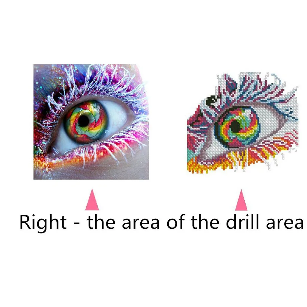 DIY новый 5D алмазная картина 2020 красивые глаза гостиной спальни