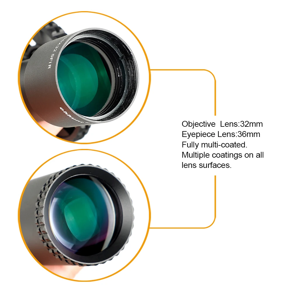 Ohhunt LR 2 75-15X32 SFIR охотничий прицел стеклянная гравированная сетка Красная