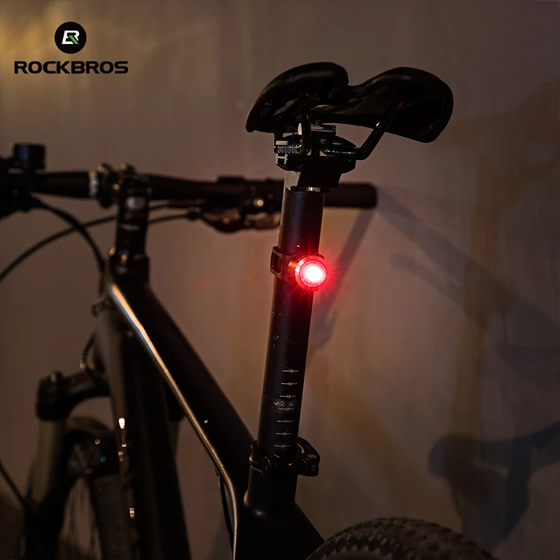 Велосипедный задний фонарь ROCKBROS интеллектуальная фоточувствительность зарядка
