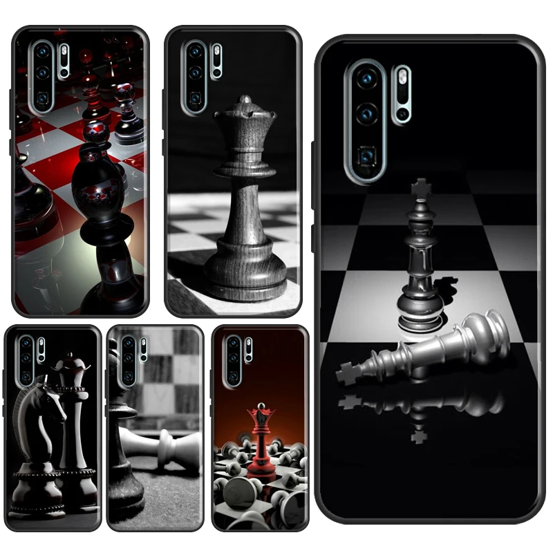 Чехол с шахматами для Huawei P30 Lite P40 P20 Pro Mate 20 Honor 50 9 8 X 10i P Smart Z Nova 5T | Мобильные