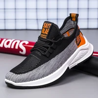 2021 trendy fashion all match mens flying sneakers lightweight comfortable and wear resistant zapatillas non slip shoes