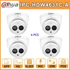 Оптовая продажа 4 шт..лот IPC-HDW4631C-A Dahua HD 6MP сети IP Камера обновления от IPC-HDW4431C-A PoE IP купольная IP камера микрофон CCTV Cam