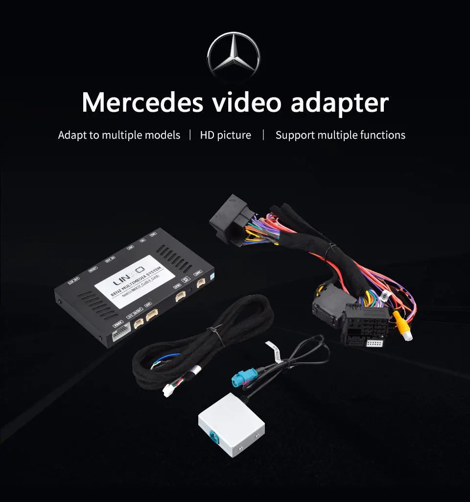 Автомобильная камера заднего вида адаптер видео декодер для Mercedes-Benz GLA GLE GLC CLA A B C E-class автомобиля NTG4.5 оригинальная розетка LS-8868C