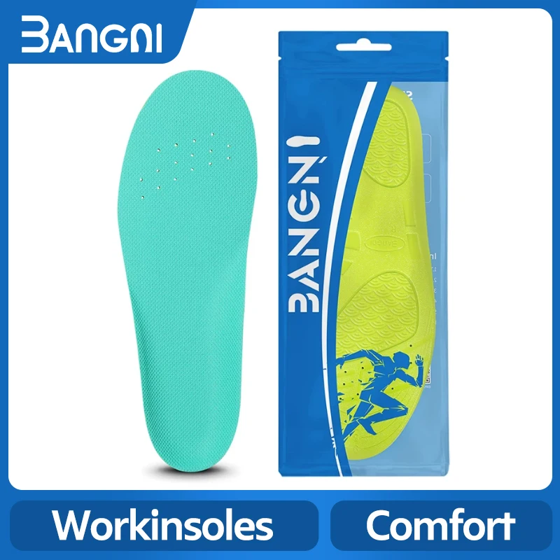 

3ANGNI PU Arch Support Insoles Men Women GEL Pad For Feet Relieve Pressure Running Fitness Sport Soft Light Memory Foam Insoles